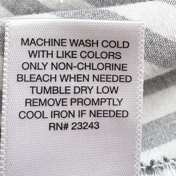 New & York Company Vintage Striped Button-Up Shirt Womens  M French Cuffs - Picture 11 of 12